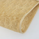 Christian Dior Trotter Canvas Schoudertas Beige Goud Auth 172239-10