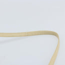 Christian Dior Trotter Canvas Schoudertas Beige Goud Auth 172239-8