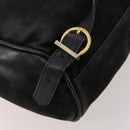 Salvatore Ferragamo Vara Ribbon Backpack Leather Black Gold Auth 172240-14