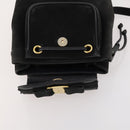 Salvatore Ferragamo Vara Ribbon Backpack Leather Black Gold Auth 172240-18