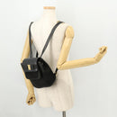 Salvatore Ferragamo Vara Ribbon Backpack Leather Black Gold Auth 172240-25