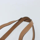 CELINE Macadam Canvas Hand Bag PVC Leather Brown Gold Auth 172241-8