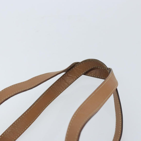 CELINE Macadam Canvas Hand Bag PVC Leather Brown Gold Auth 172241