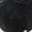 Christian Dior Hand Bag Nylon Black Silver Auth 172242-14