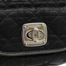 Christian Dior Hand Bag Nylon Black Silver Auth 172242-17