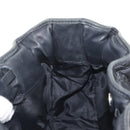 Christian Dior Hand Bag Nylon Black Silver Auth 172242-21