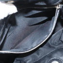 Christian Dior Hand Bag Nylon Black Silver Auth 172242-23