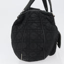Christian Dior Hand Bag Nylon Black Silver Auth 172242-4