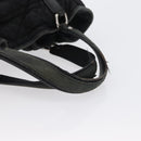 Christian Dior Hand Bag Nylon Black Silver Auth 172242-7