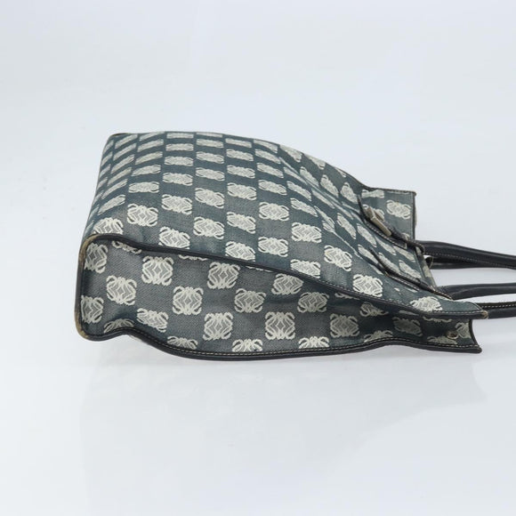 LOEWE Anagram Tote Bag Canvas Zwart Auth 172243