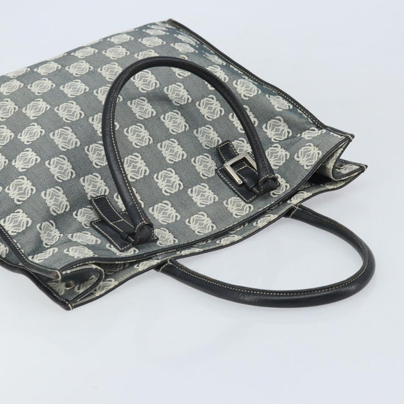 LOEWE Anagram Tote Bag Canvas Zwart Auth 172243