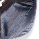 BURBERRY Nova Check Shoulder Bag Canvas Beige Silver Auth 172244-12