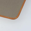 Christian Dior Chain Shoulder Bag Coated Canvas Gray Gold Auth 172247-13