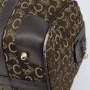 CELINE C Sulky Hand Bag Canvas Brown Gold Auth 172249-15