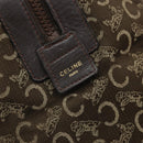 CELINE C Sulky Hand Bag Canvas Brown Gold Auth 172249-17