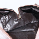 CELINE C Sulky Hand Bag Canvas Brown Gold Auth 172249-19