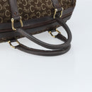 CELINE C Sulky Hand Bag Canvas Brown Gold Auth 172249-7