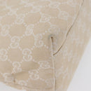 GUCCI GG Canvas Hand Bag Ivory Silver 002 1076 3754 Auth 172252-11