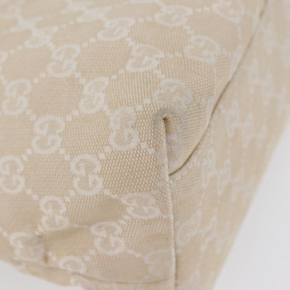 GUCCI GG Canvas Hand Bag Ivory Silver 002 1076 3754 Auth 172252