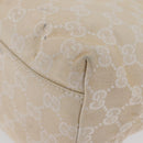 GUCCI GG Canvas Hand Bag Ivory Silver 002 1076 3754 Auth 172252-12