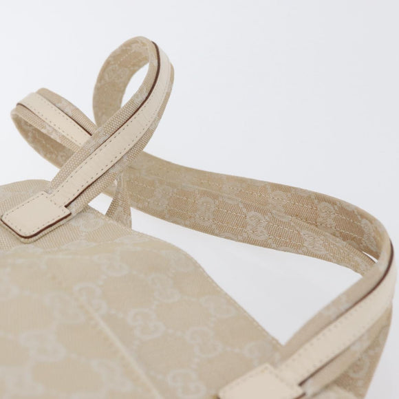 GUCCI GG Canvas Hand Bag Ivory Silver 002 1076 3754 Auth 172252