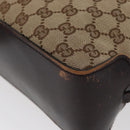 GUCCI GG Canvas Hand Bag Beige Gold 107757 Auth 172253-16