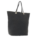GUCCI GG Canvas Tote Bag Black Gold 002 1097 Auth 172254-1