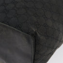 GUCCI GG Canvas Tote Bag Black Gold 002 1097 Auth 172254-8