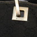 GUCCI GG Canvas Tote Bag Black Gold 002 1097 Auth 172254-18