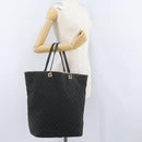GUCCI GG Canvas Tote Bag Black Gold 002 1097 Auth 172254-25