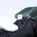 PRADA Hand Bag Nylon Green Silver Auth 172255-11