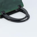 PRADA Hand Bag Nylon Green Silver Auth 172255-7