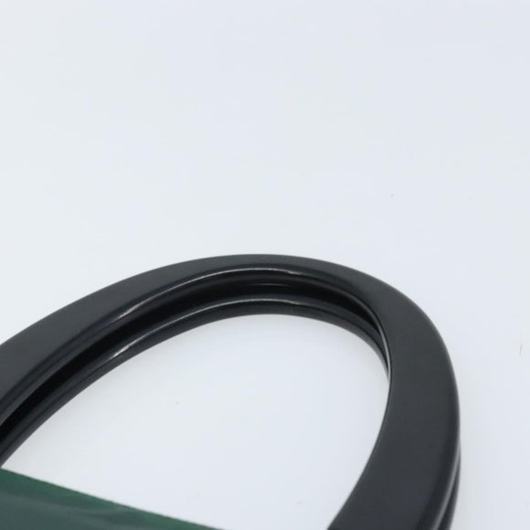 PRADA Hand Bag Nylon Green Silver Auth 172255