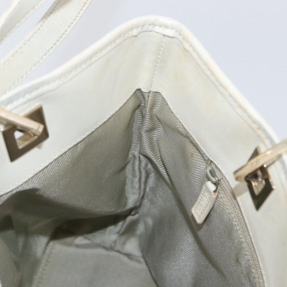 GUCCI GG Canvas Tote Bag Gold Light Blue 002 1099 Auth 172258