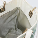 GUCCI GG Canvas Tote Bag Gold Light Blue 002 1099 Auth 172258-19