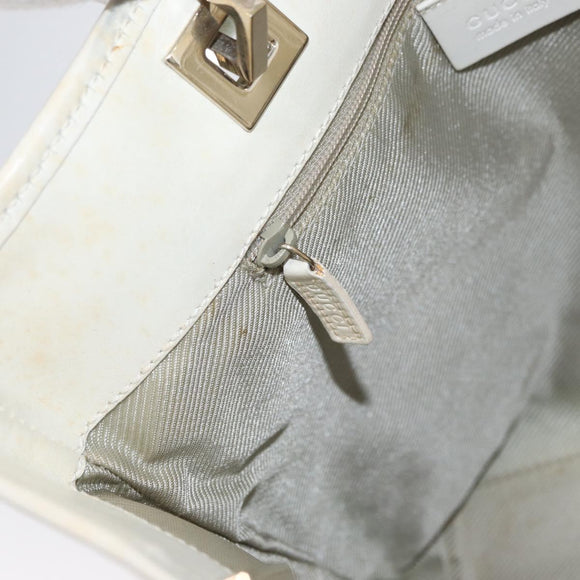 GUCCI GG Canvas Tote Bag Gold Light Blue 002 1099 Auth 172258