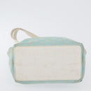 GUCCI GG Canvas Tote Bag Gold Light Blue 002 1099 Auth 172258-5