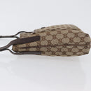 GUCCI GG Canvas Shoulder Bag Beige Silver 122793 Auth 172259-5