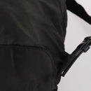 PRADA Backpack Nylon Black Silver Auth 172260-18