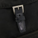 PRADA Backpack Nylon Black Silver Auth 172260-9
