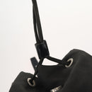 PRADA Backpack Nylon Black Silver Auth 172260-21