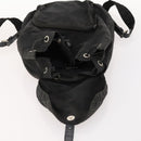 PRADA Backpack Nylon Black Silver Auth 172260-10