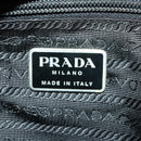 PRADA Backpack Nylon Black Silver Auth 172260-24