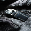 PRADA Backpack Nylon Black Silver Auth 172260-25