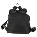 PRADA Backpack Nylon Black Silver Auth 172260-2