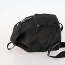 PRADA Backpack Nylon Black Silver Auth 172260-4