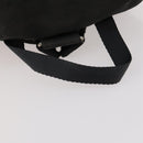 PRADA Backpack Nylon Black Silver Auth 172260-7