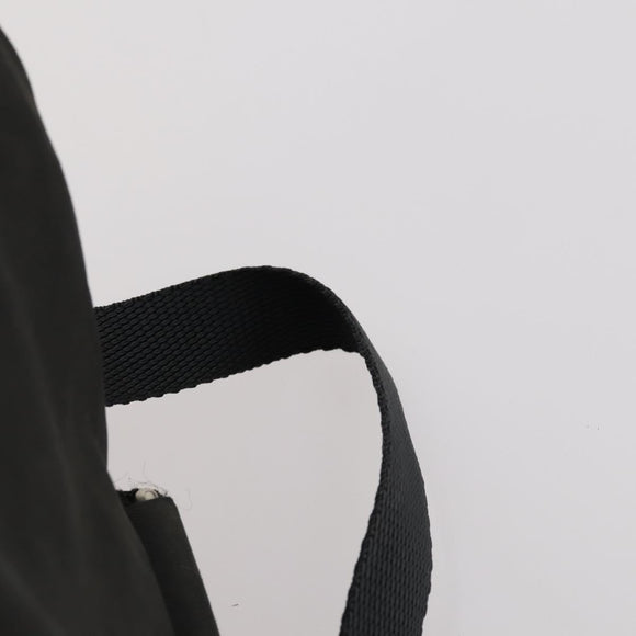 PRADA Backpack Nylon Black Silver Auth 172260
