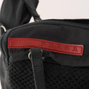 PRADA Sports Body Bag Nylon Schwarz Silber Auth 172262-17