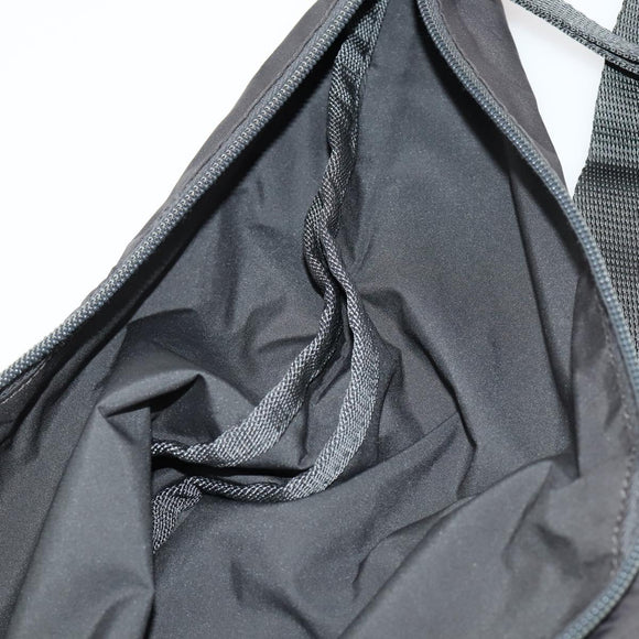 PRADA Sports Body Bag Nylon Schwarz Silber Auth 172262